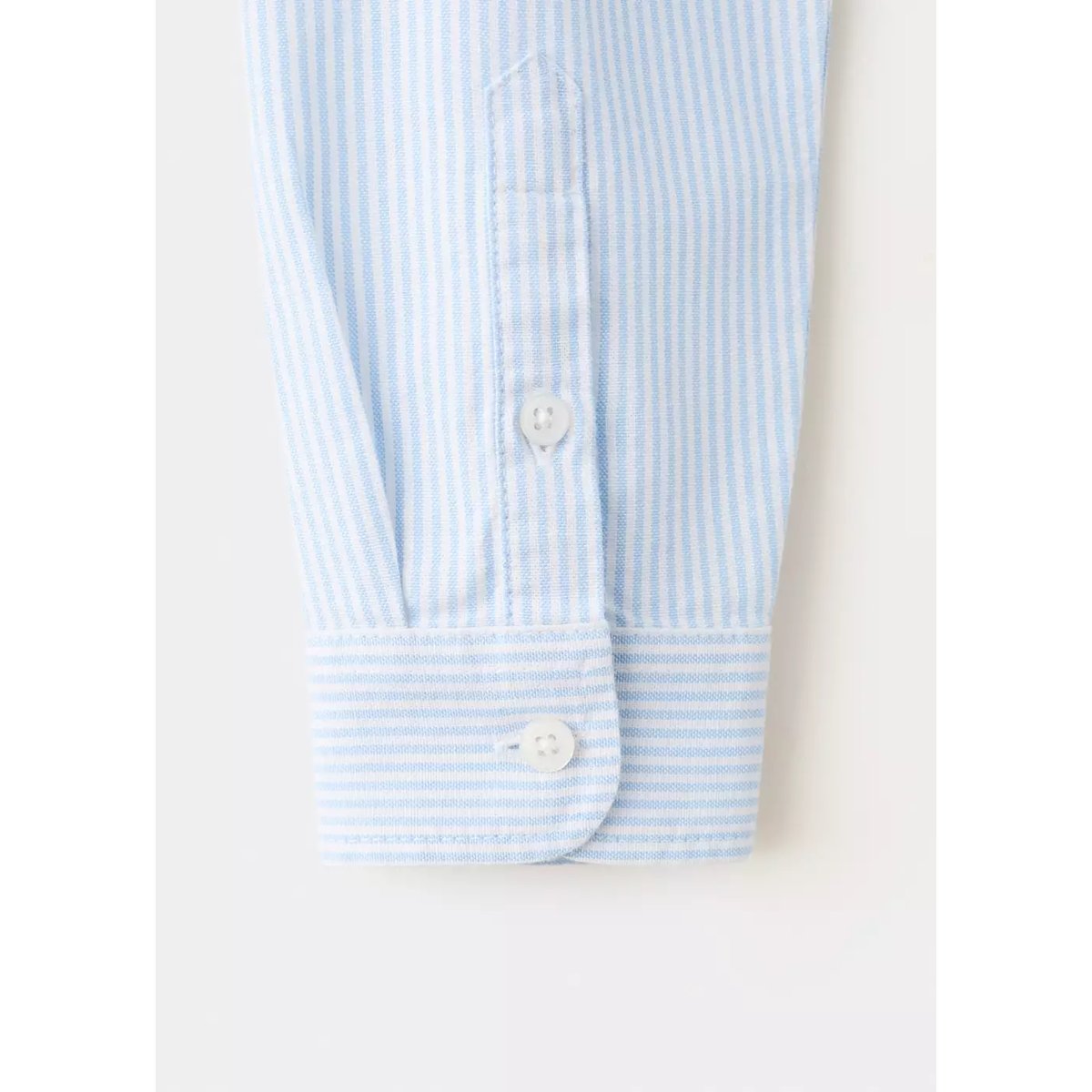 Chemise oxford rayée bleu ciel, MANGO KIDS