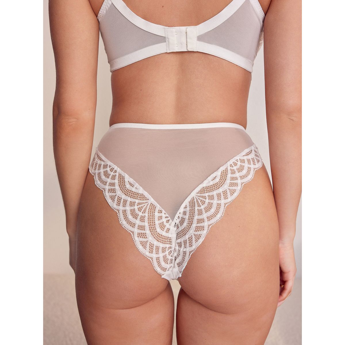 Slip en dentelle, lot de 2 blanc, NEXT