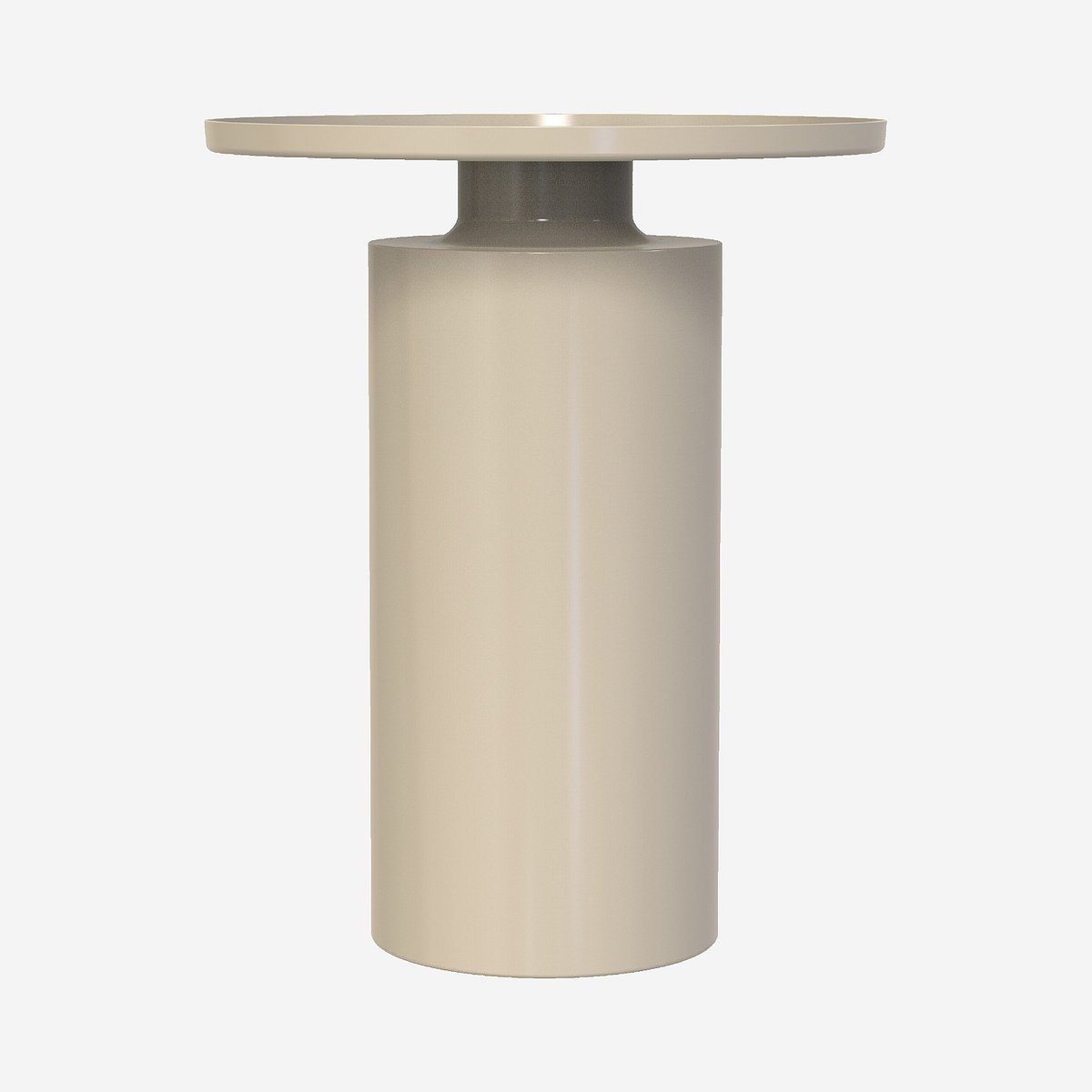 Table d'appoint en métal ELYNE gris, HABITAT