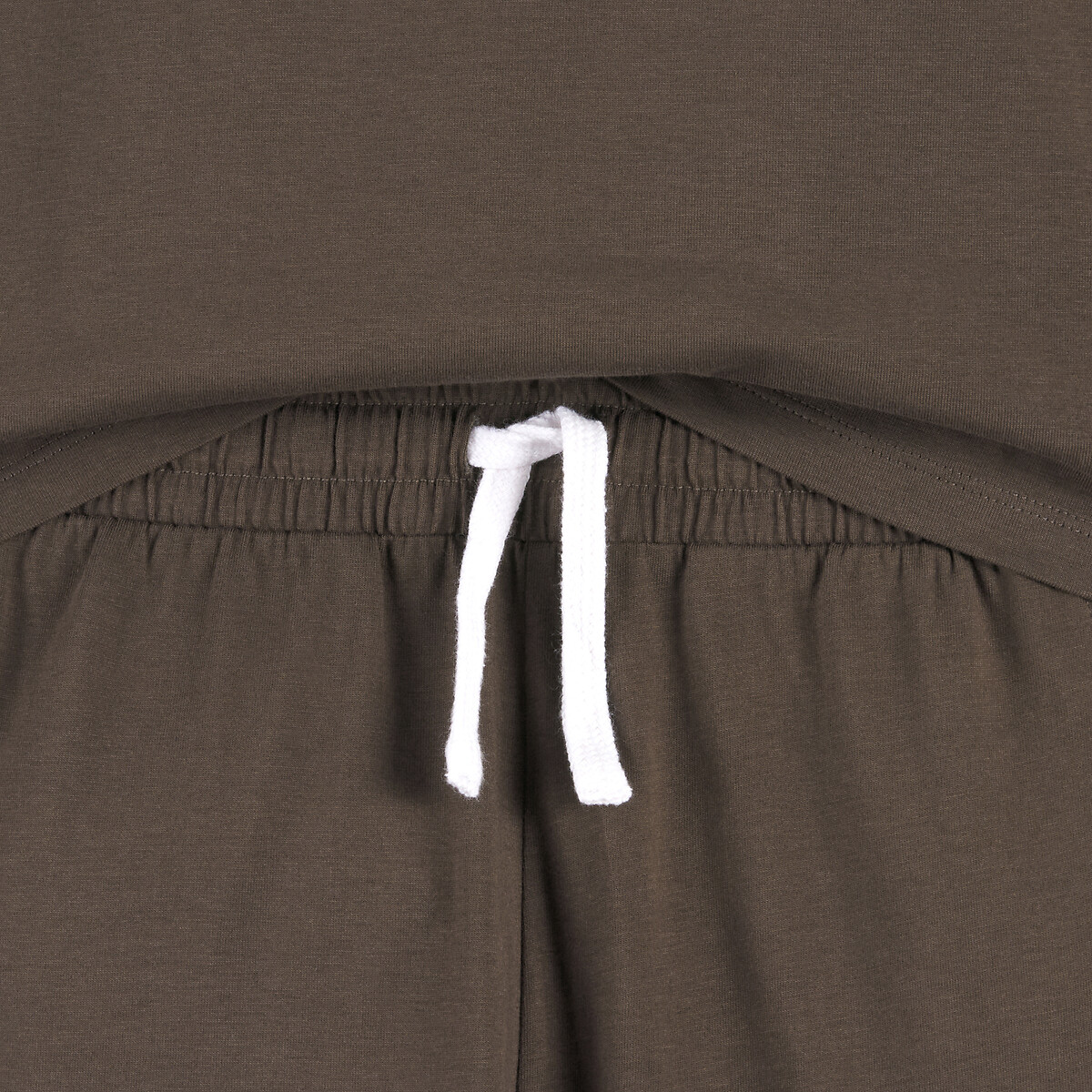 Lot de 2 pyjamas en jersey de coton gris + marron, LA REDOUTE COLLECTIONS