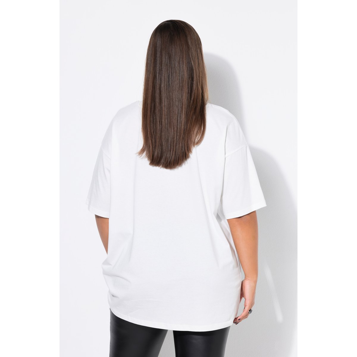 T-shirt oversize, imprimé devant et derrière blanc cassé, STUDIO UNTOLD