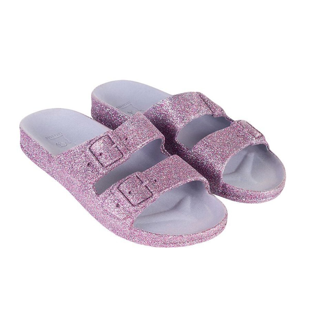 Mules doubles brides Trancoso mauve, CACATOES