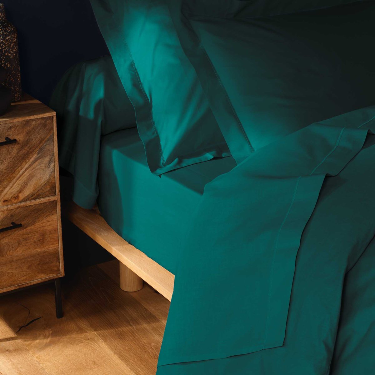 Taie d'oreiller 50 x 70 cm Couleur emotion emeraude emeraude, EDEN