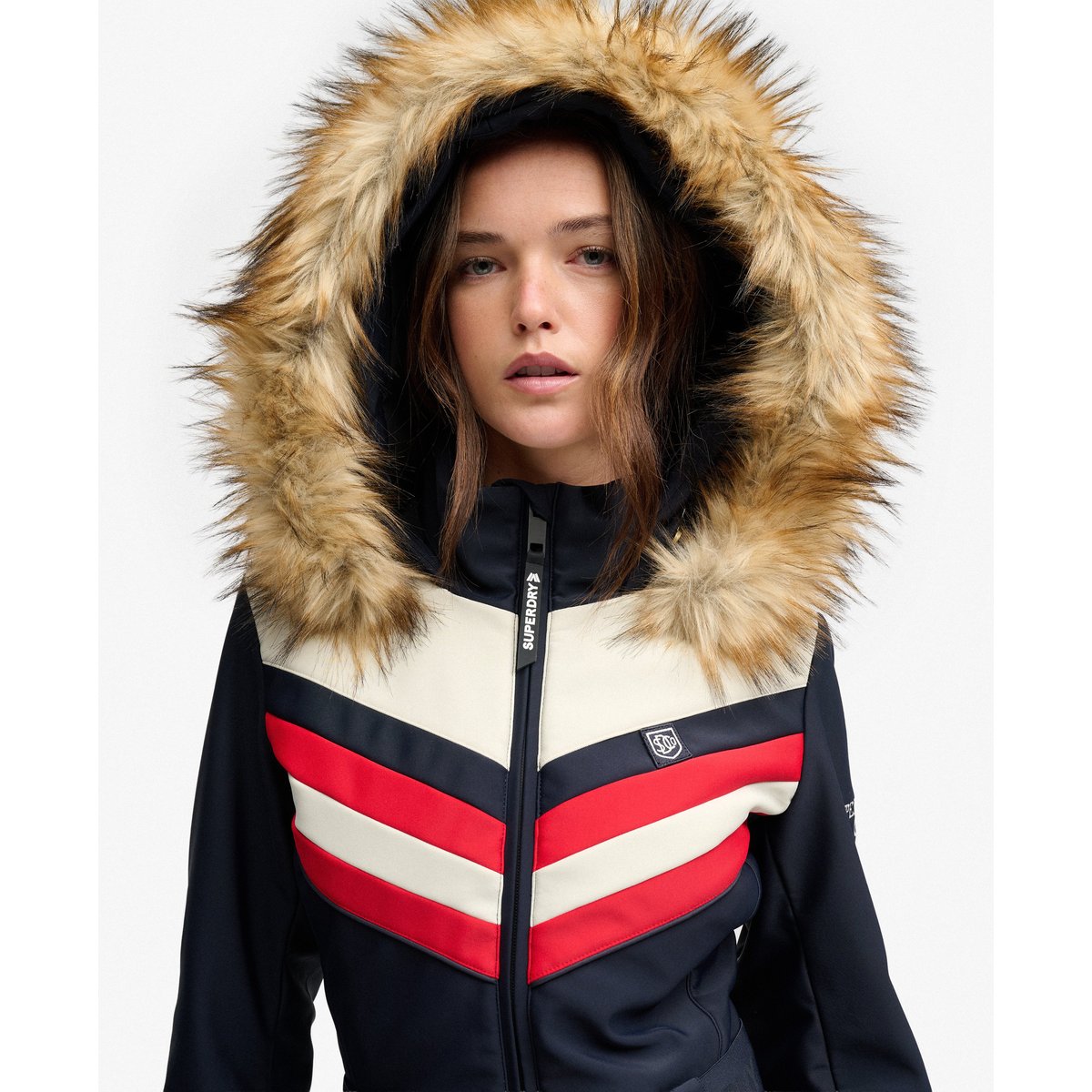 Combinaison de Ski Luxe Chevron Coupe Ajustée bleu marine intense, SUPERDRY