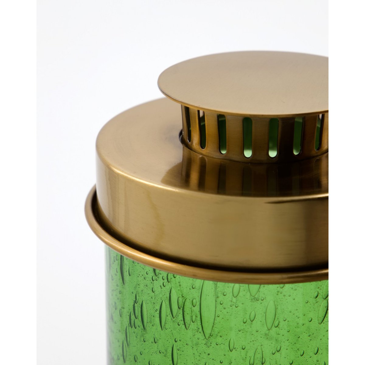 Lot de 2 lanternes en verre Omay vert, HOUSE DOCTOR
