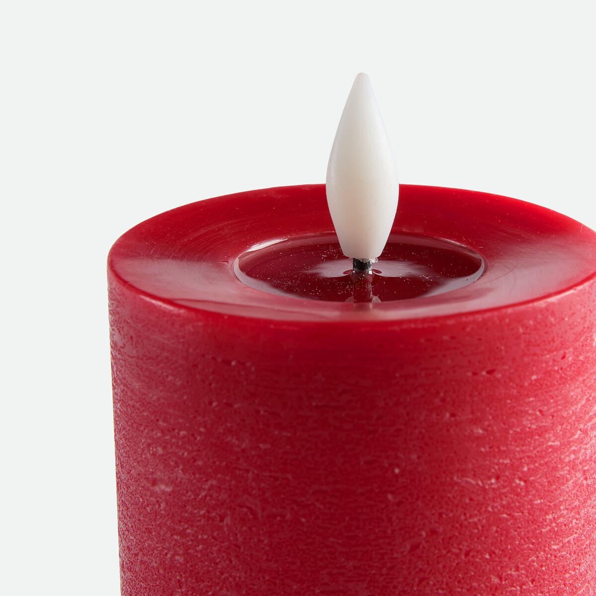 Bougie LED, en cire, hauteur 13,5 cm, CASPAR rouge, LA REDOUTE INTERIEURS