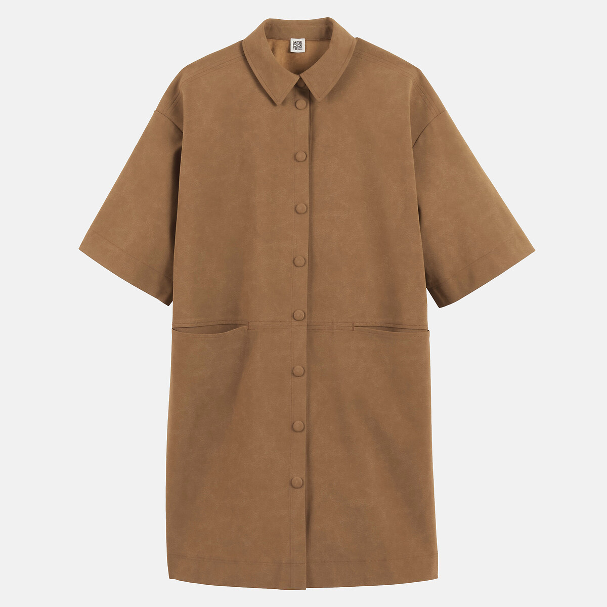 Signatures Sara Loose Fit Faux Suede Mini Dress brown, LA REDOUTE COLLECTIONS