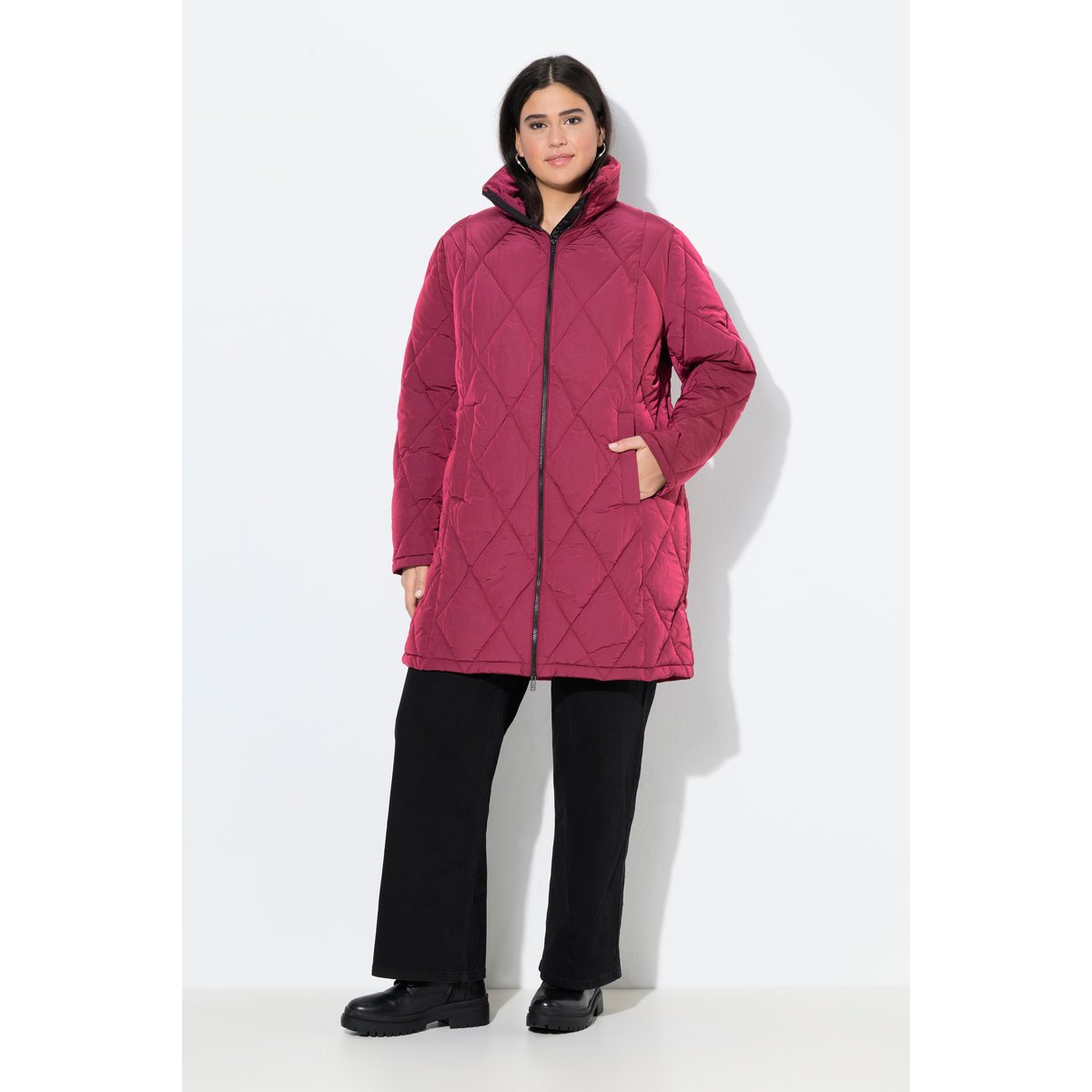 Manteau HYPRAR à capuche carmin, ULLA POPKEN