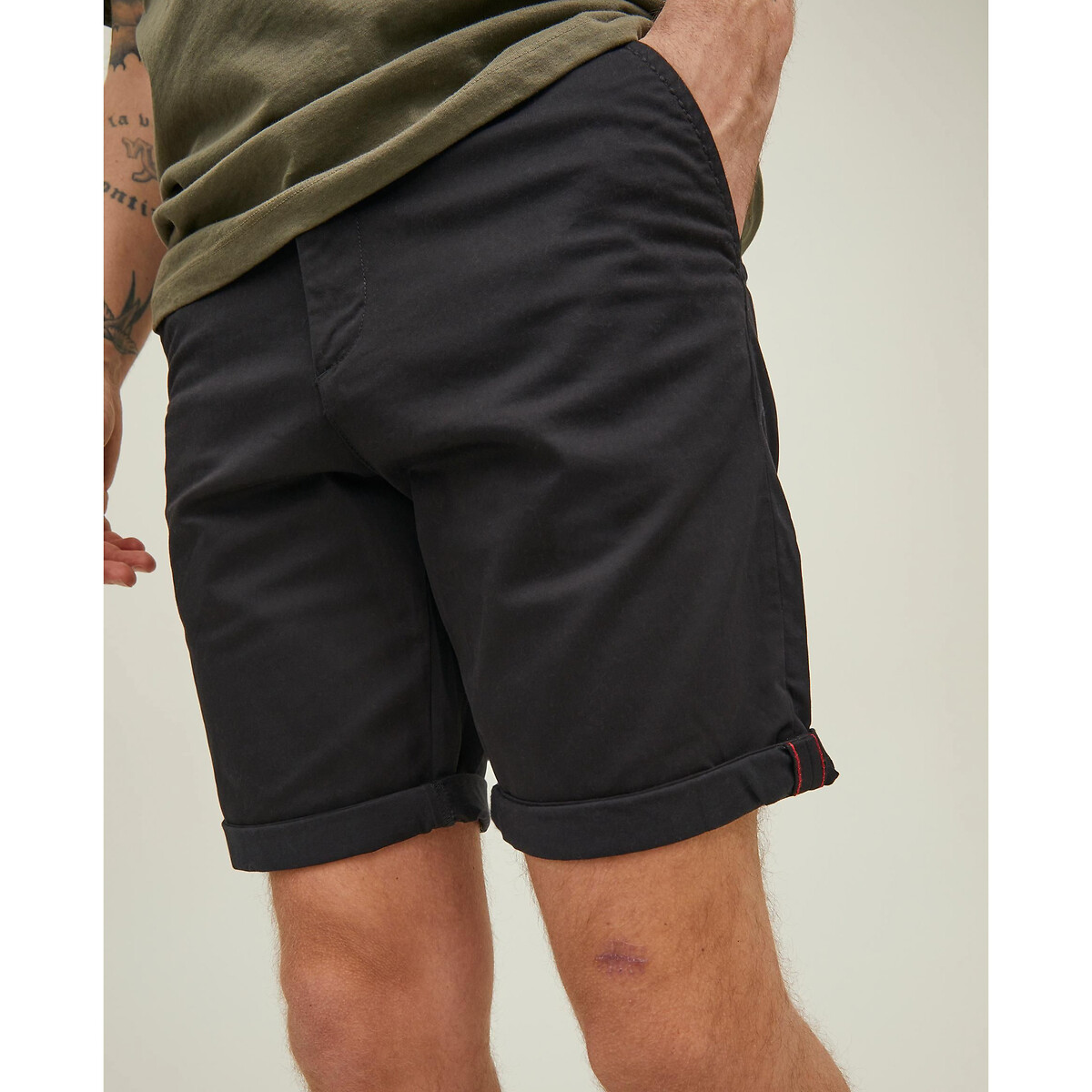 Short droit Bowie noir, JACK & JONES