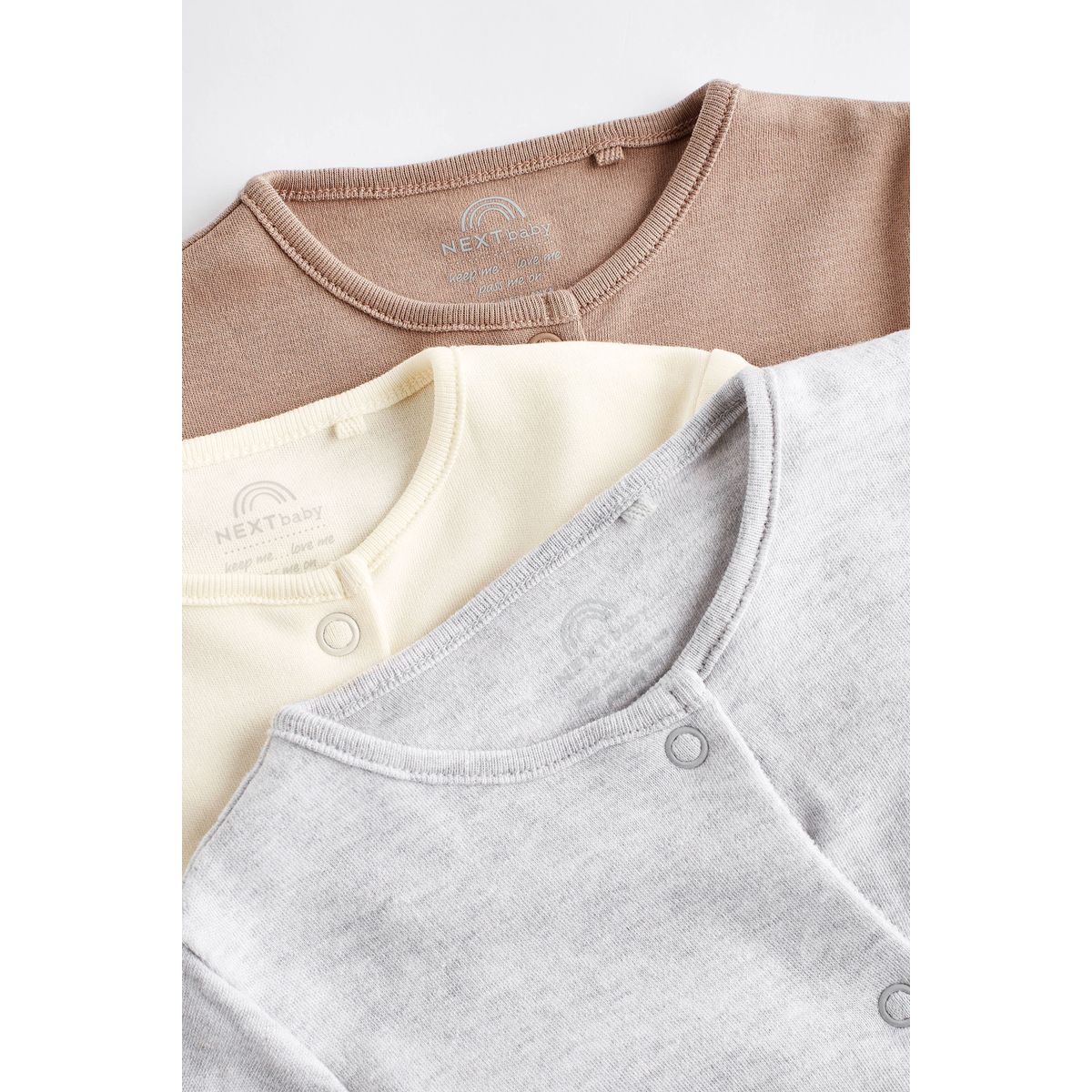Dors-Bien bébé coupe classique, lot de 3 naturel, NEXT