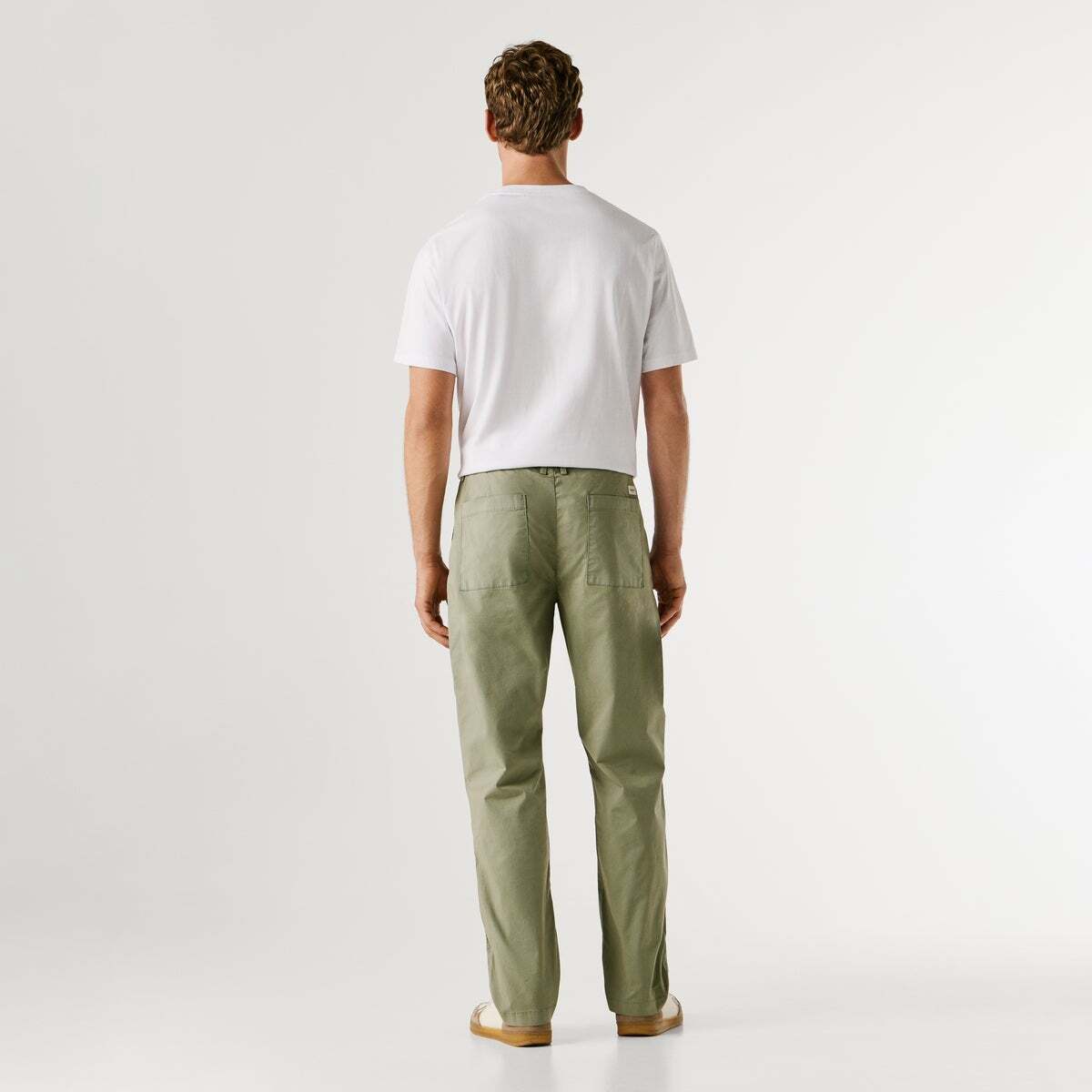 Pantalon Chino Coupe Décontractée vert palmier, PEPE JEANS