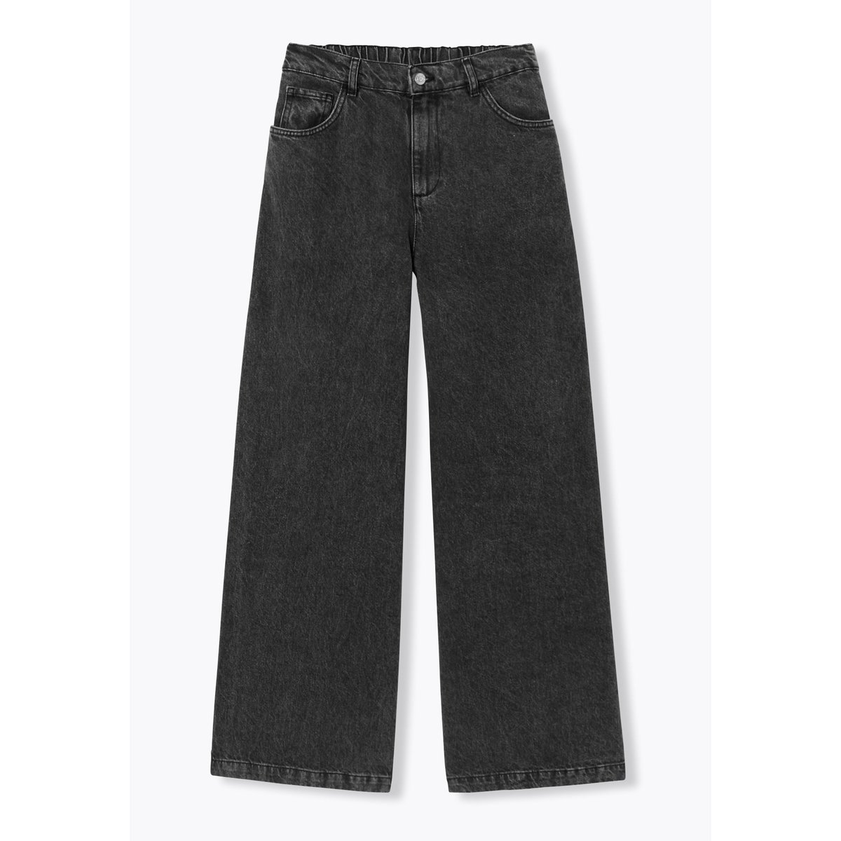 CESAR jean large taille haute noir, PROMOD