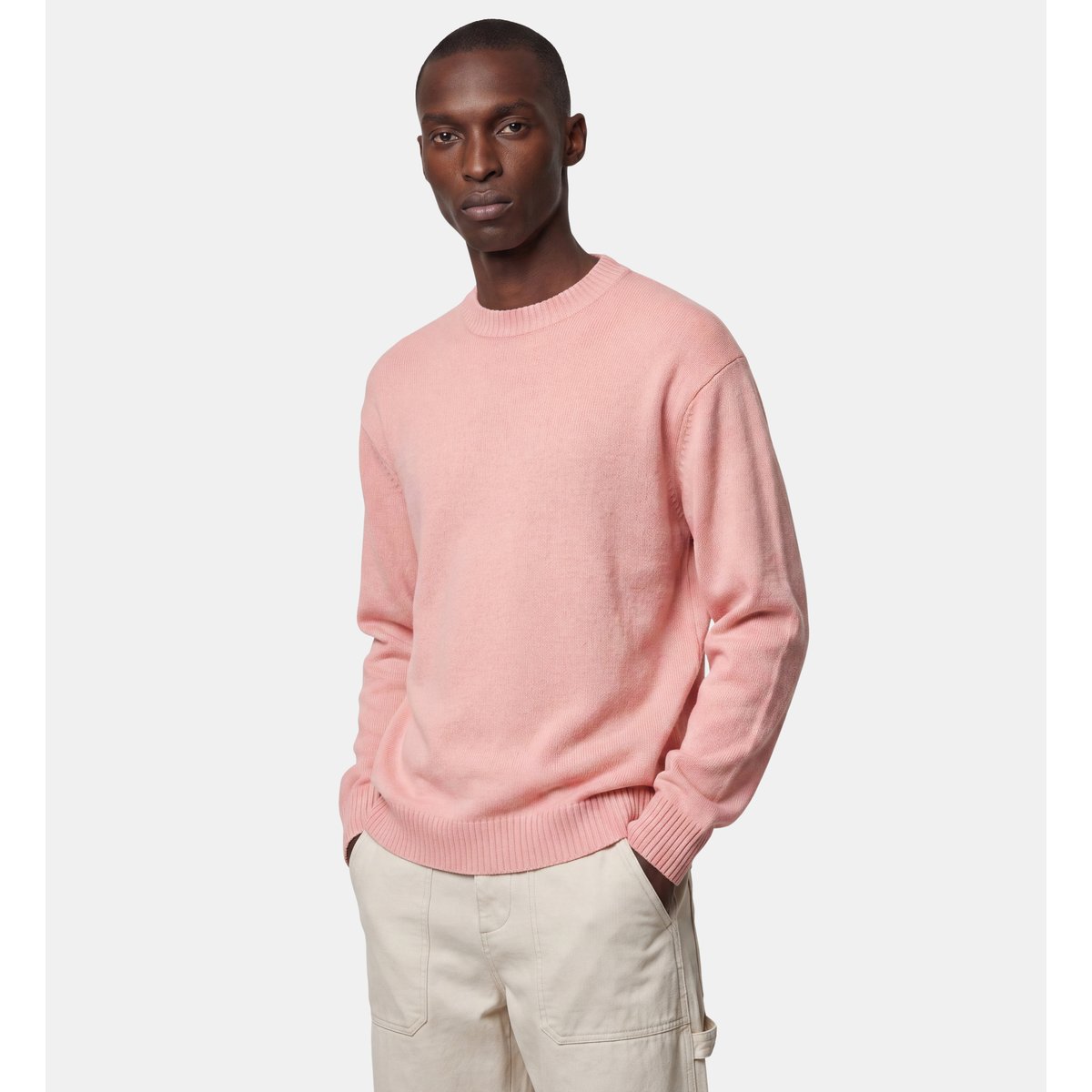Pull droit toft laine mélangée rose thé, GALERIES LAFAYETTE