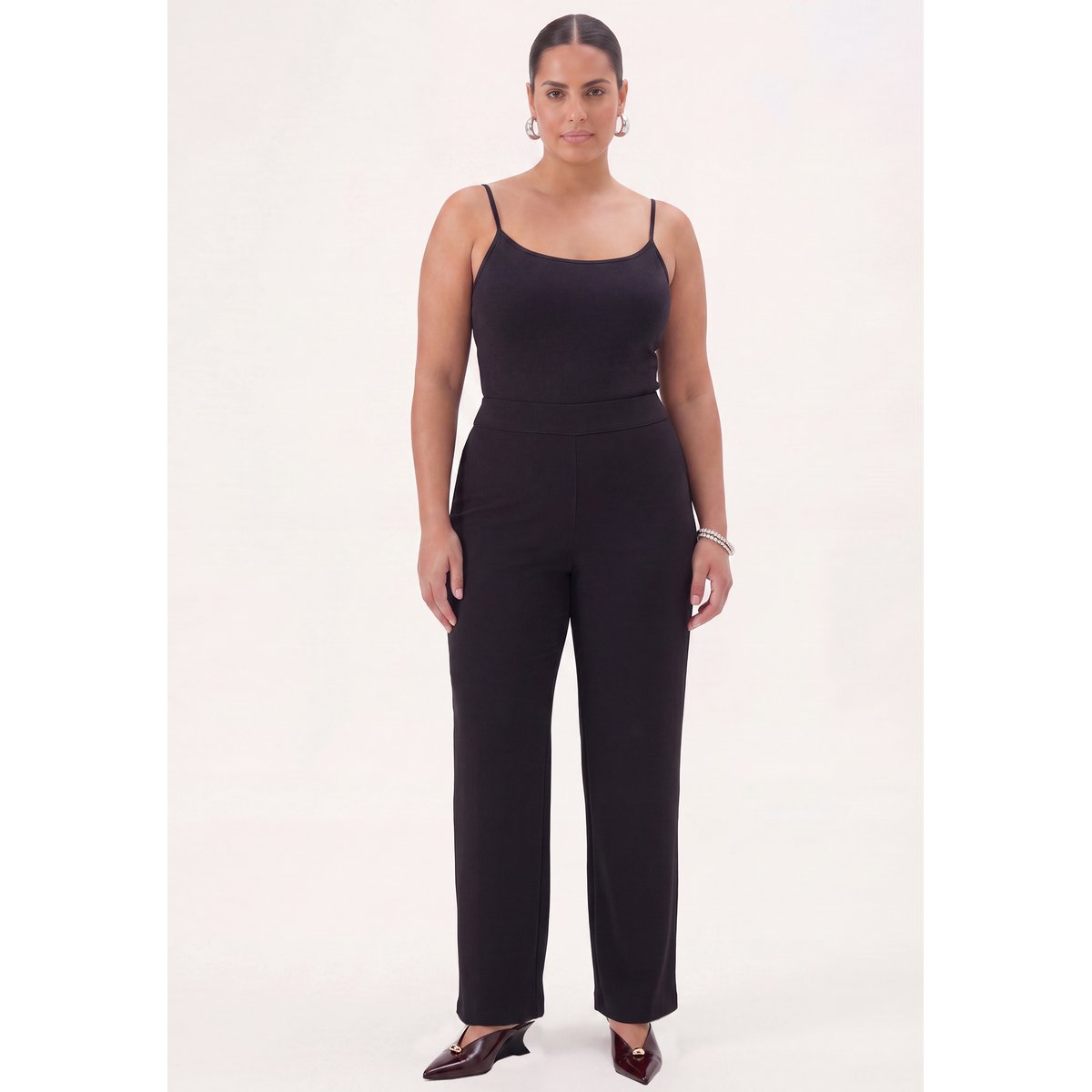 Pantalon Flare Fit noir, YOEK