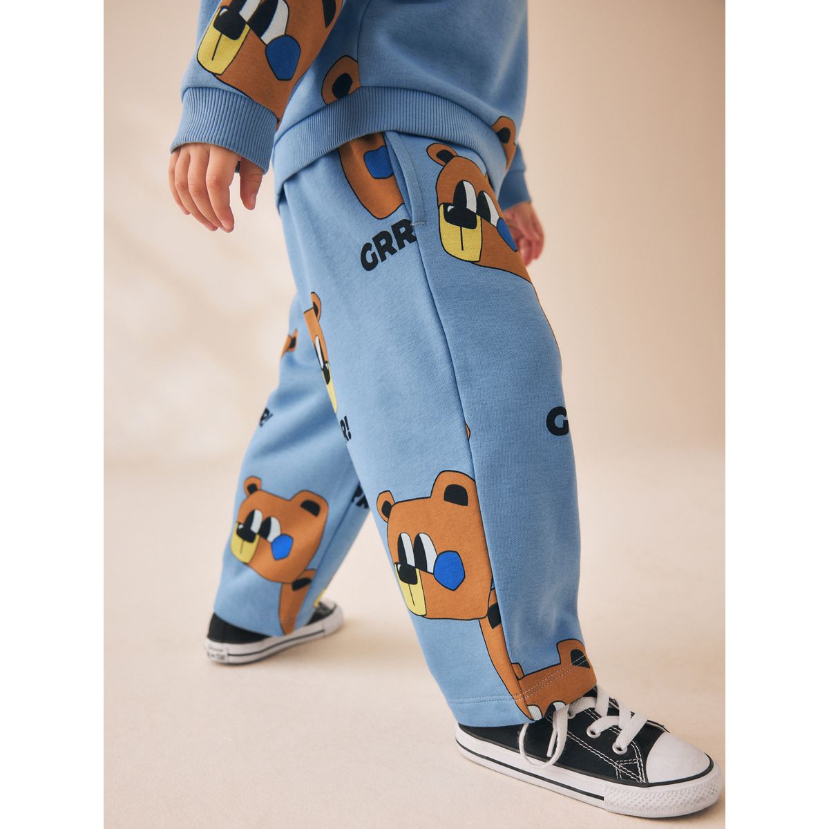 Ensemble jogging et haut imprimé allover bleu, NEXT