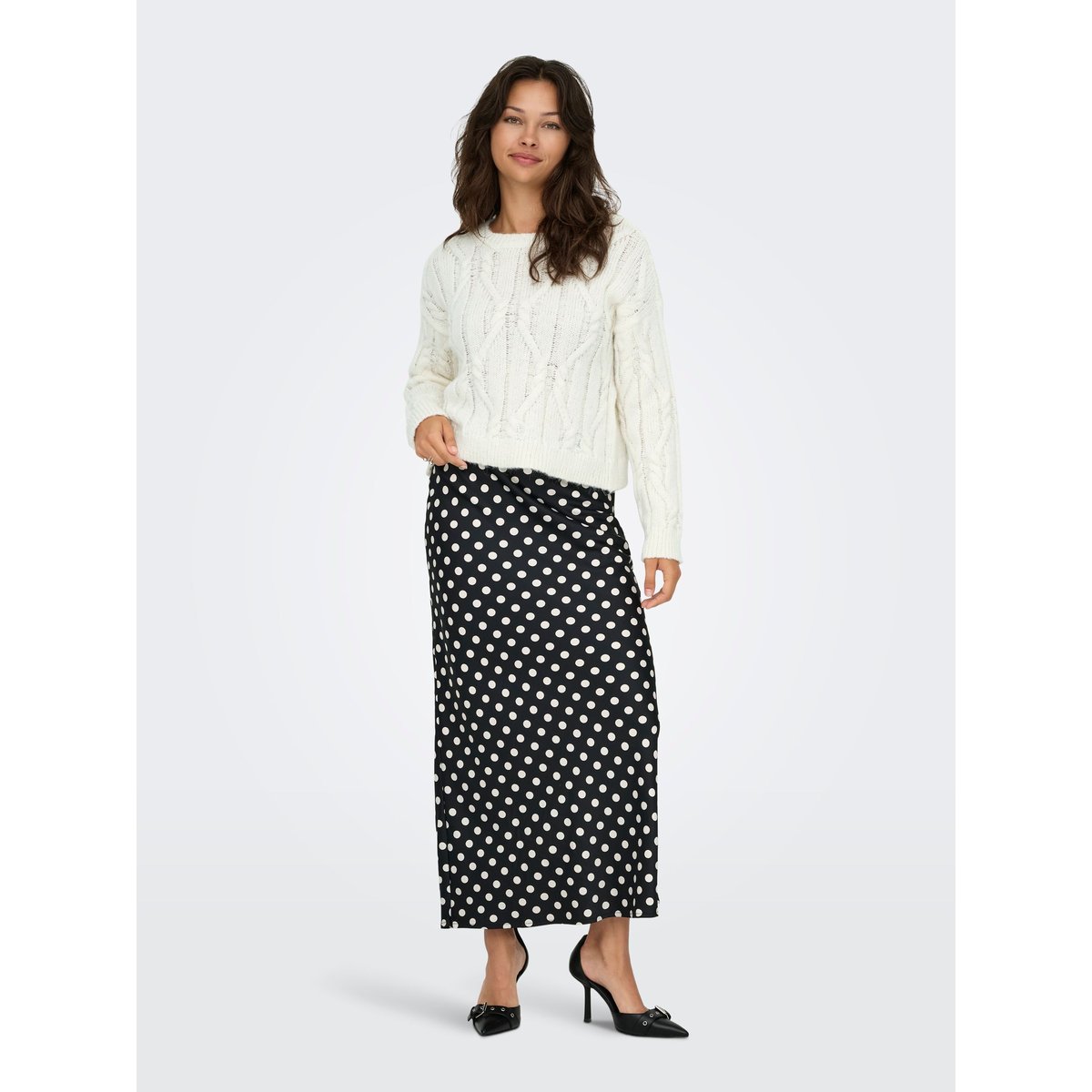 Pull En Maille cloud dancer, ONLY