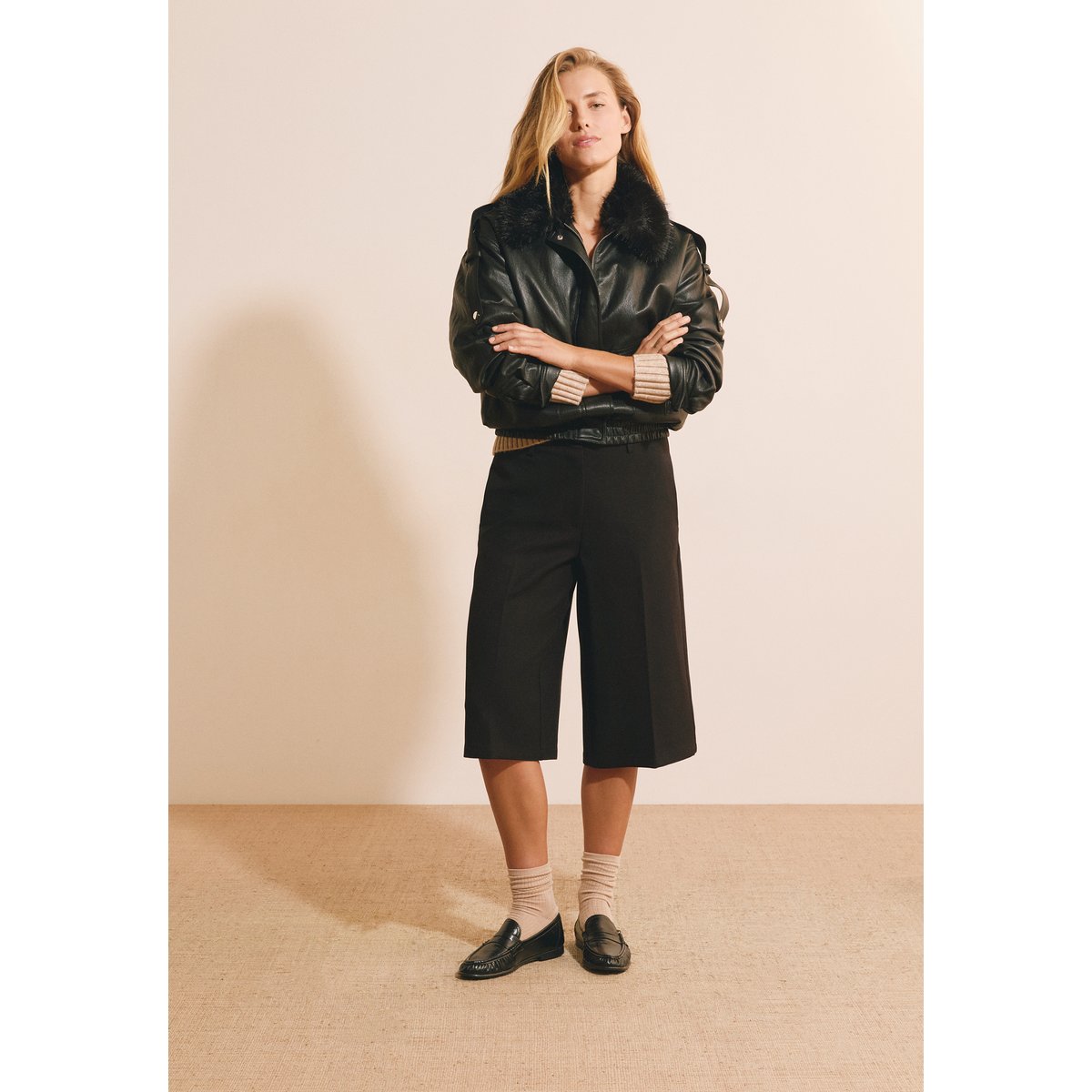 Short bermuda long PENNY noir, ETAM