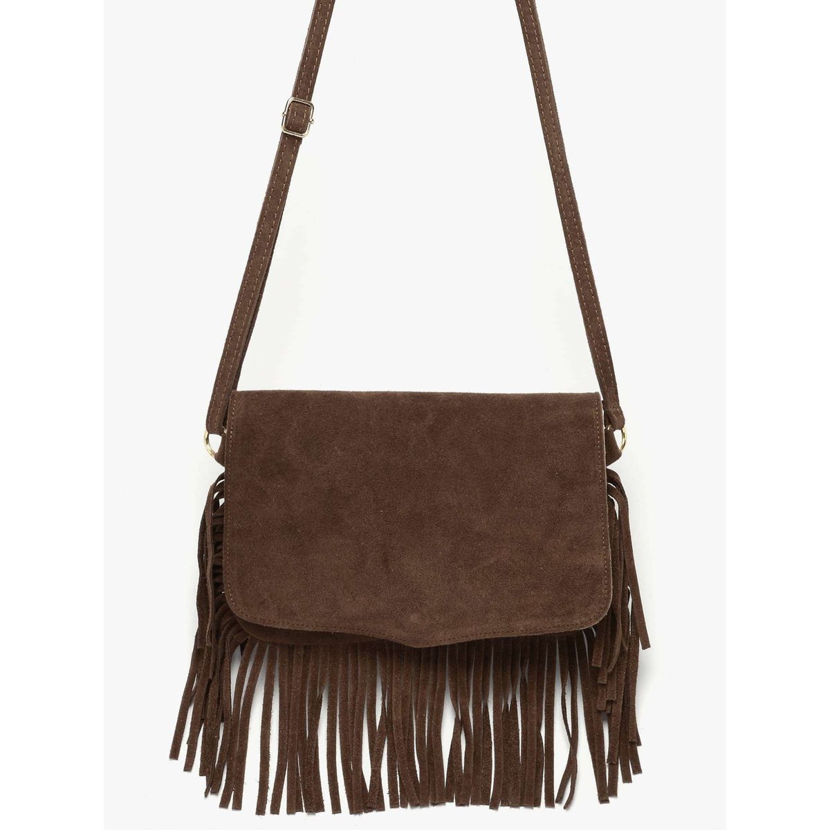Sac bandoulière Velvet cuir testa moro, MILANO