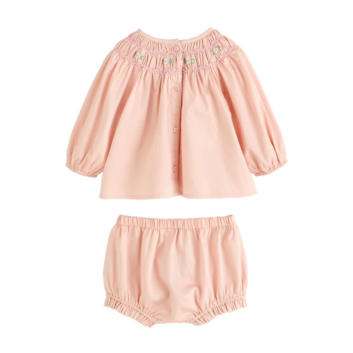 Ensemble haut, short et chaussettes bébé rose, NEXT