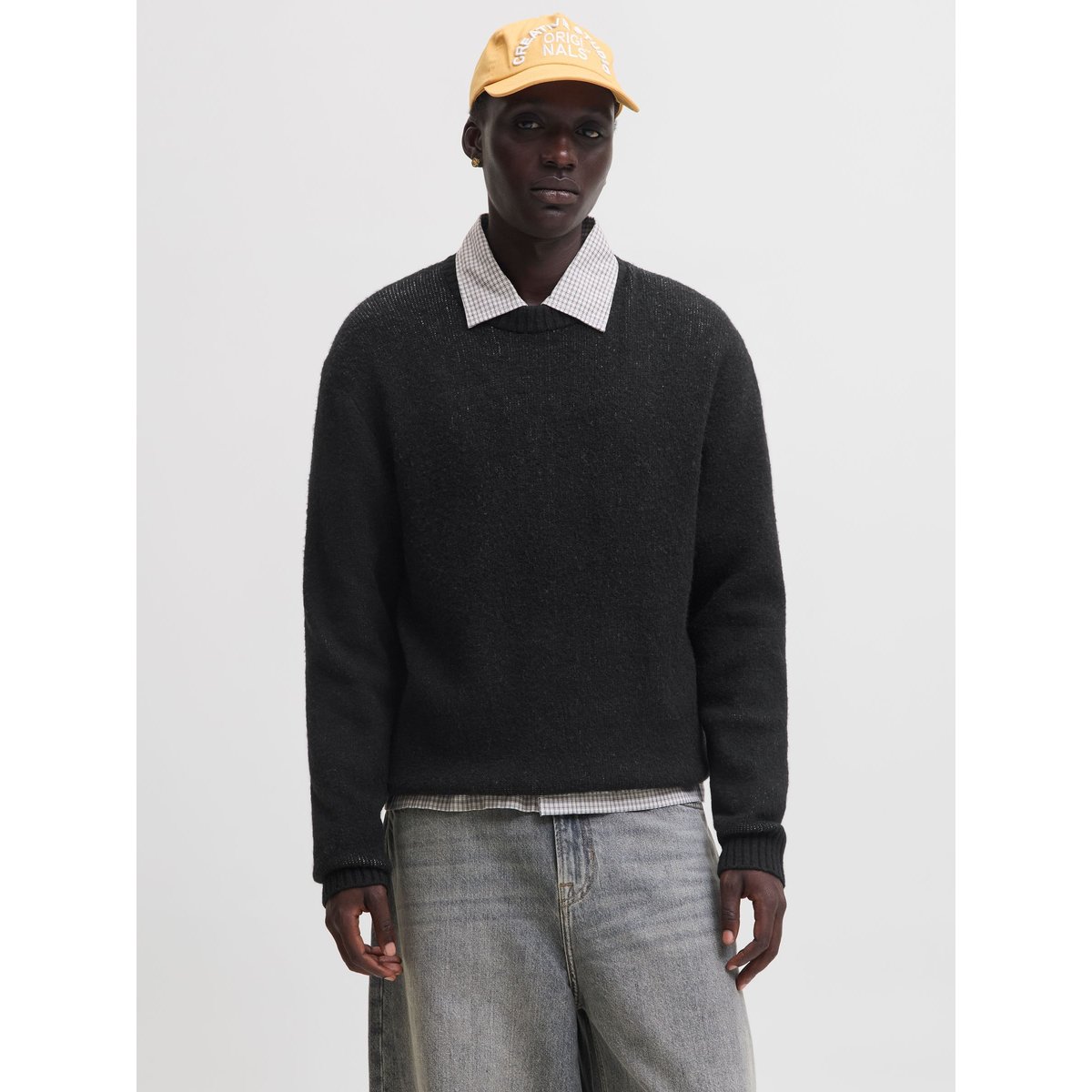 Pull En Maille black 1, JACK & JONES