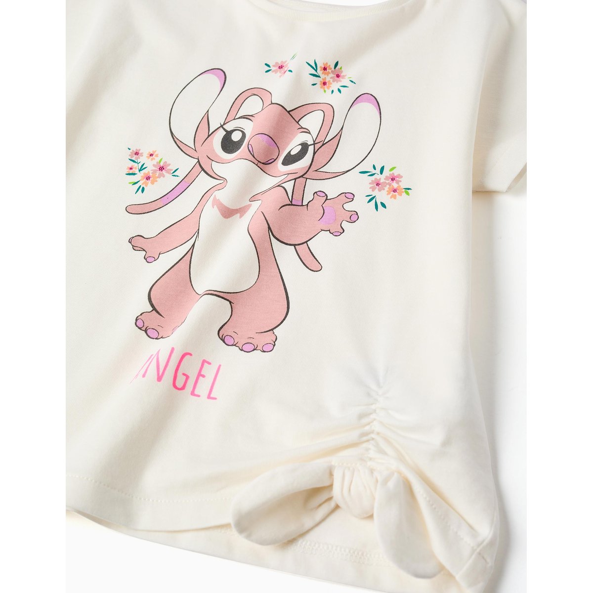 T-shirt en coton avec imprimé Angel beige clair, ZIPPY
