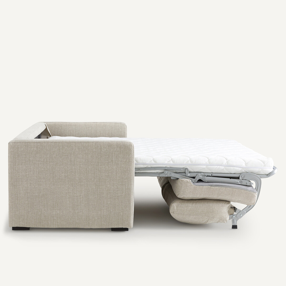 Canapé 3 places, convertible, en coton/lin, Néo Kinkajou beige, AM.PM