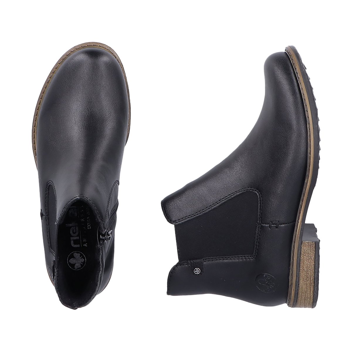 Bottines à Zip Arbela noir, RIEKER