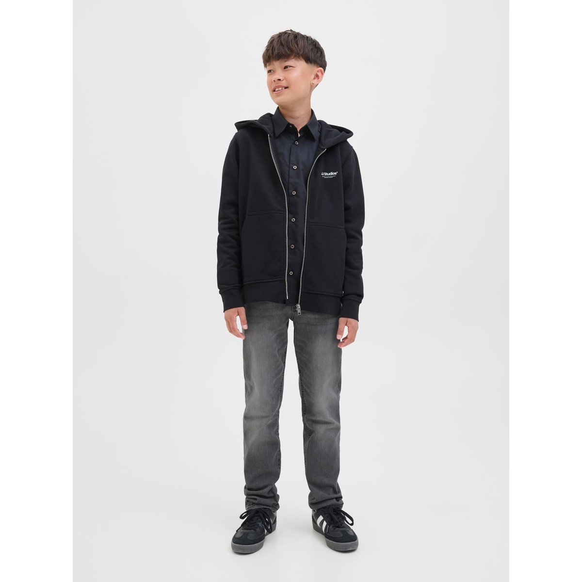 Jean Slim black denim, JACK & JONES JUNIOR