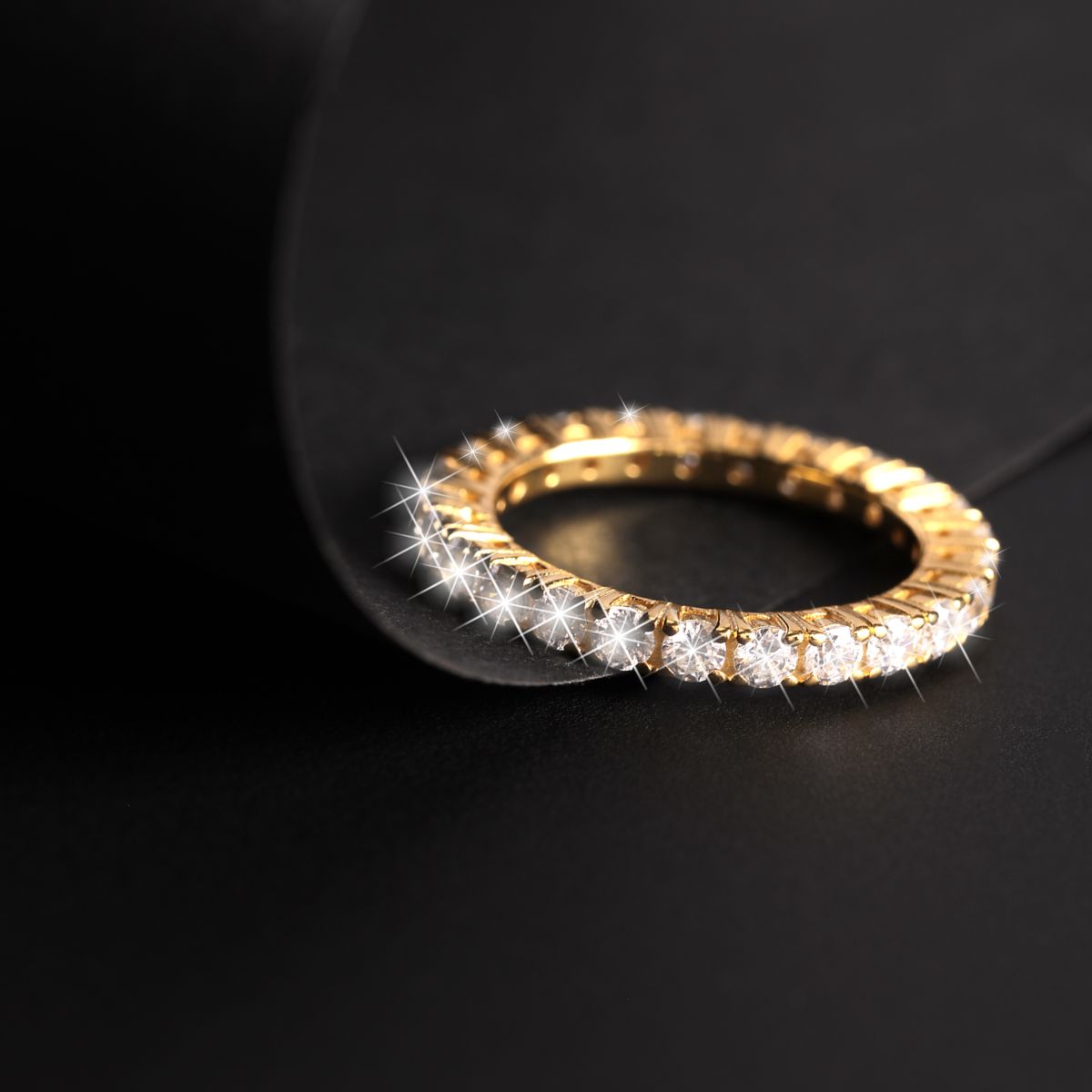 Bague en zircons et argent 925 SCINTILLE gold, MORELLATO