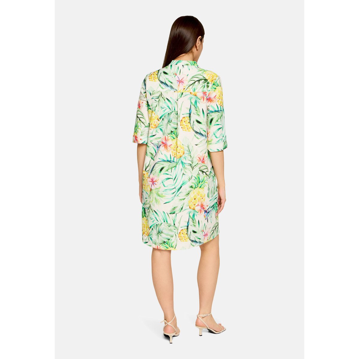 Robe-chemisier à poches green/nature, VERA MONT