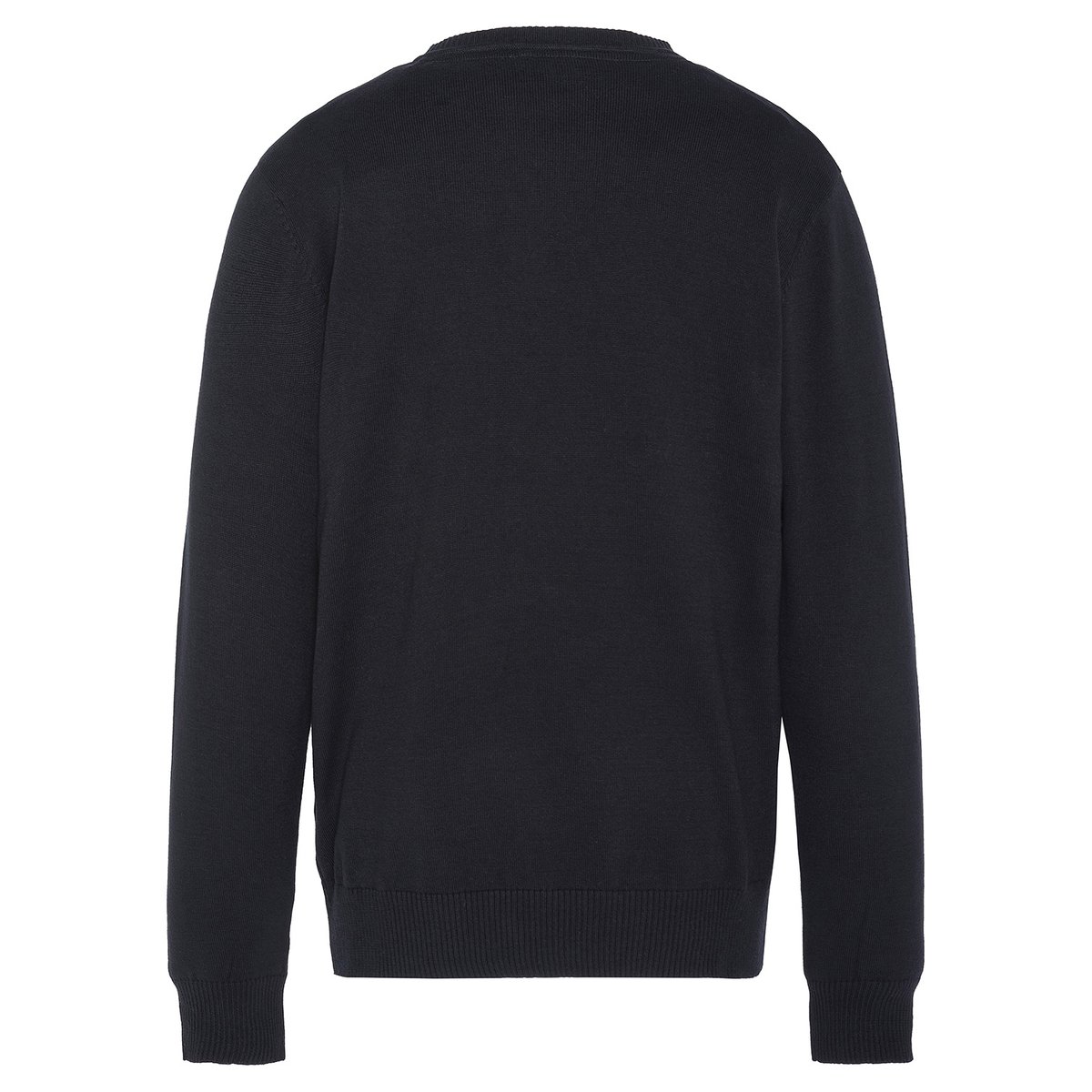 Pull fin col V noir, SCHOTT
