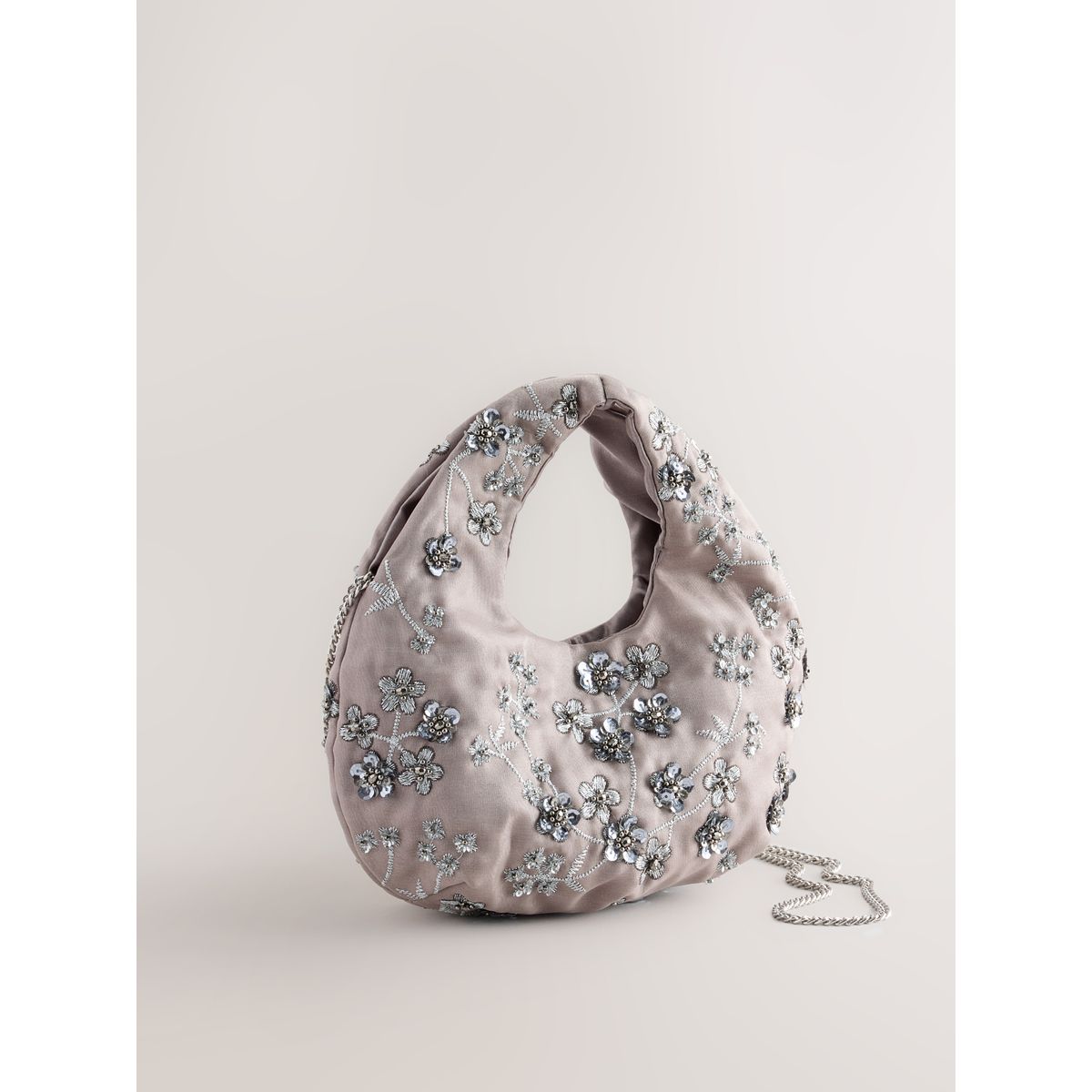 Pochette souple oversize gris, NEXT