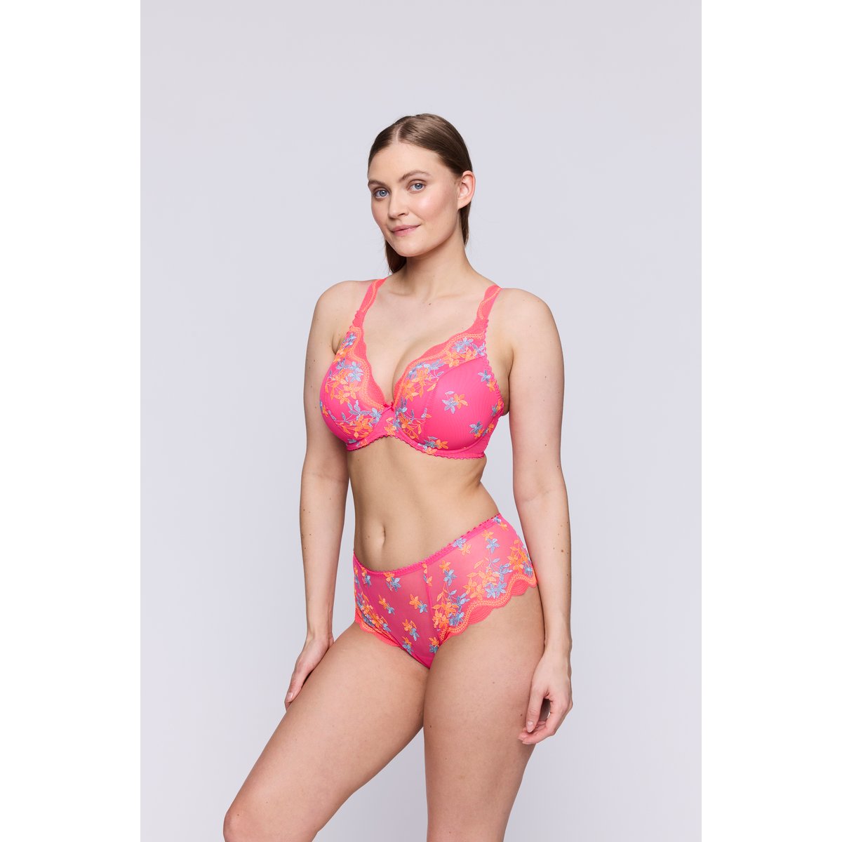 Soutien gorge demi-mousse plongeant CALA LUNA rose - blogger pink, PRIMADONNA