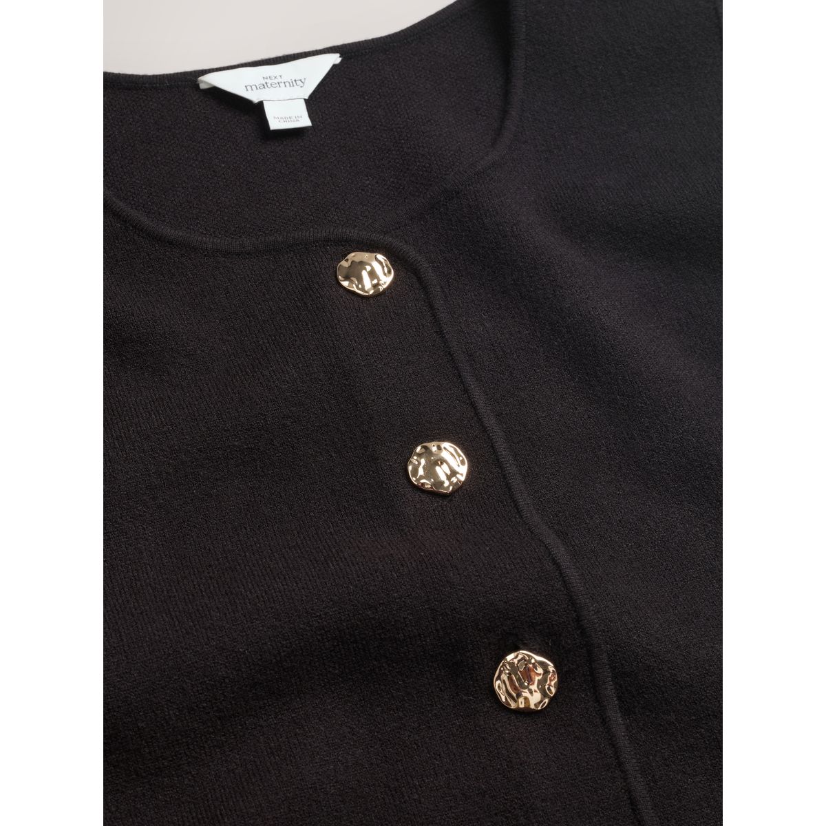 Débardeur en maille à boutons maternité noir, NEXT