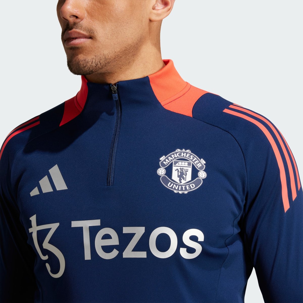 Haut d'entraînement Manchester United Tiro 24 night indigo / bright red, adidas Performance