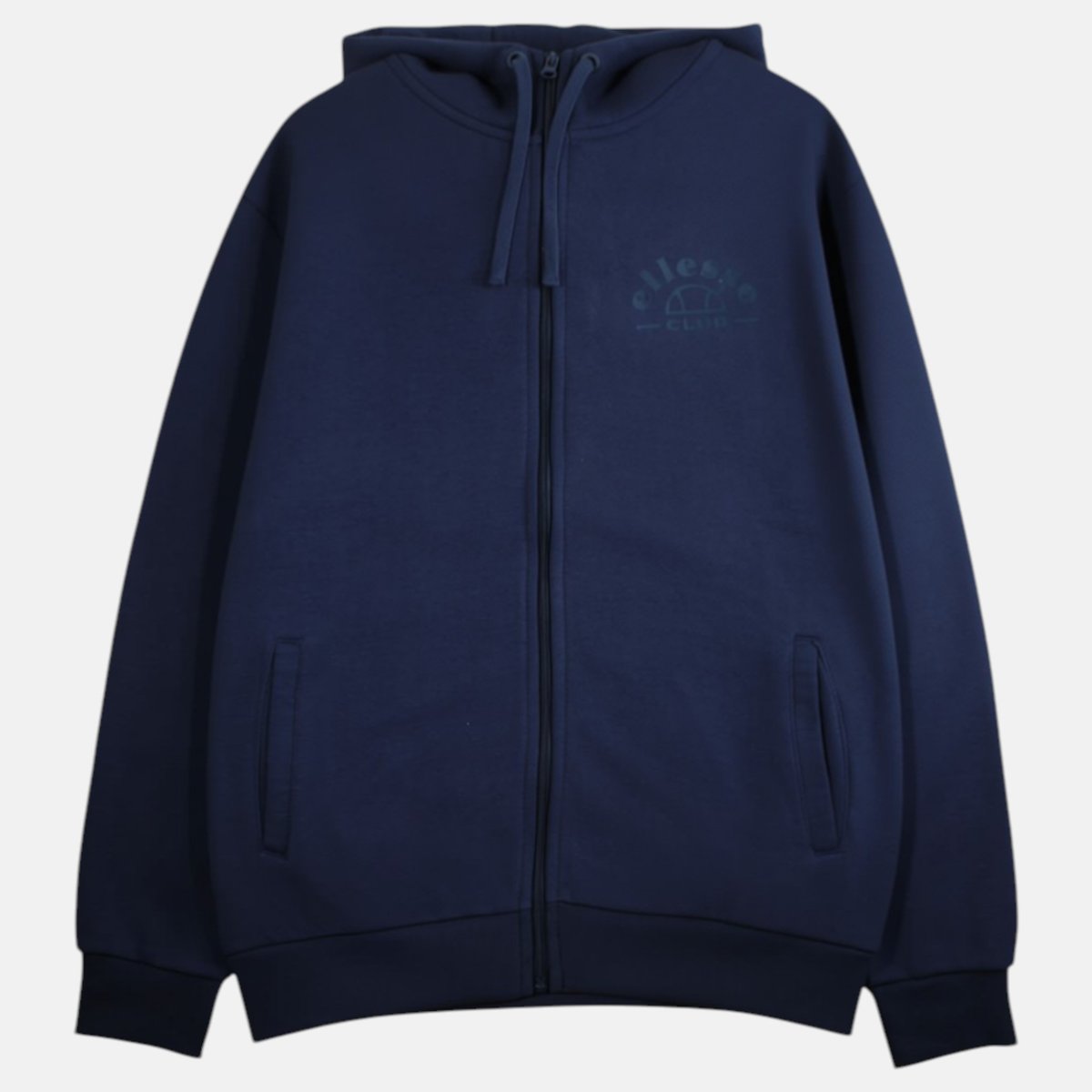 Veste zippée à capuche, manches longues LOUNGE bleu marine, ELLESSE