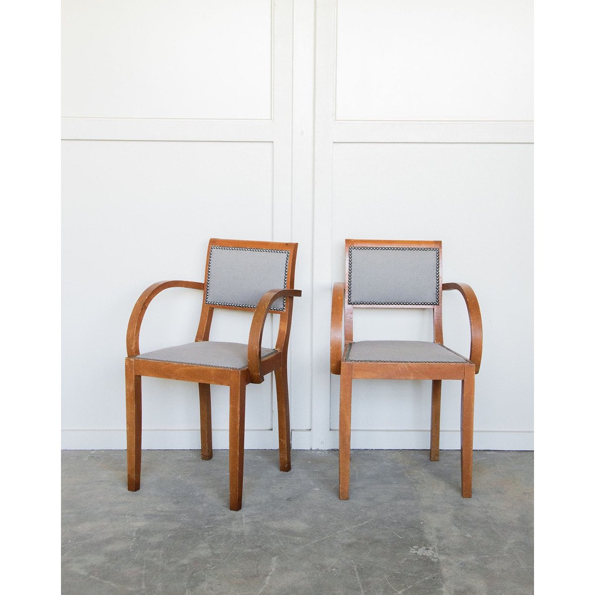 Paire de fauteuils bridge Jakob N°326 - Bon état bois, DEBONGOUT