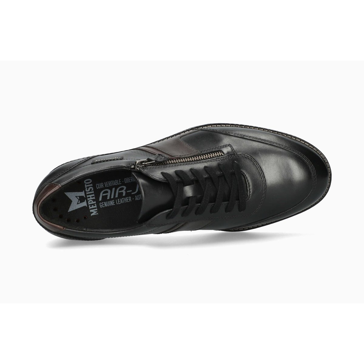 Baskets en cuir FABIAN noir 5143, MEPHISTO