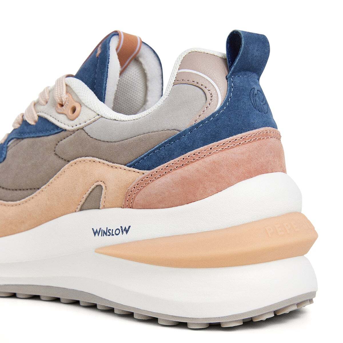 Baskets Avec Détails À Imprimé Animal beige pierre foncée, PEPE JEANS