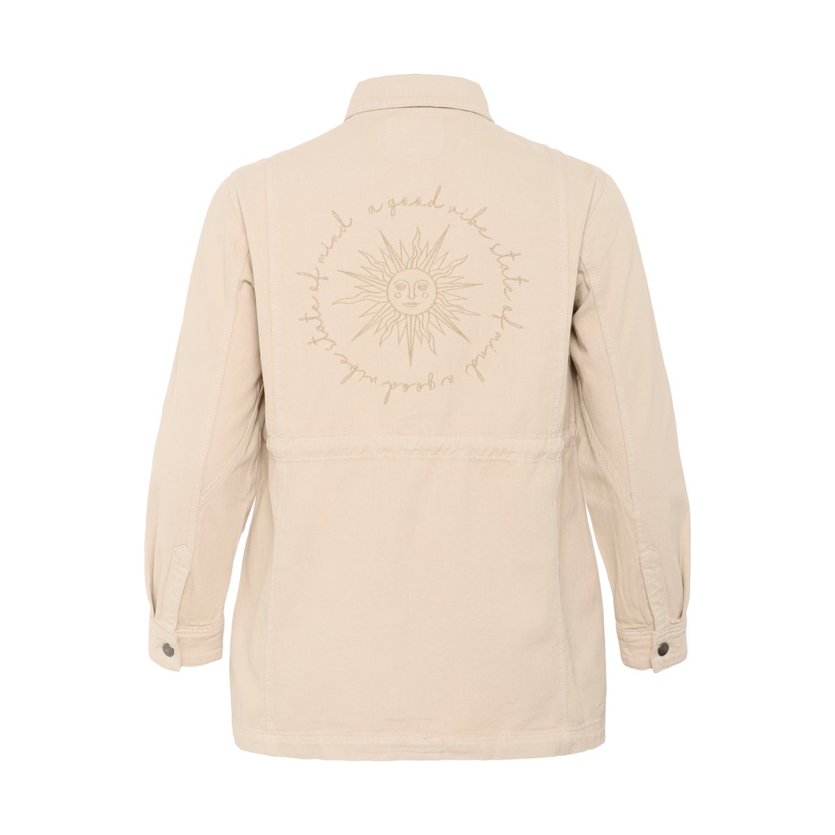 Outerwear beige feather gray, KAFFE CURVE