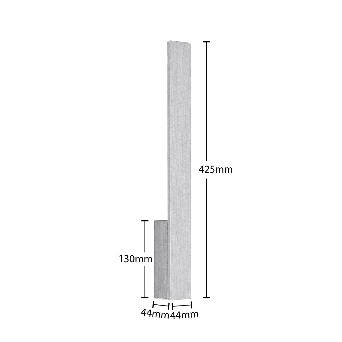 Applique en aluminium moderneLED, Ivano aluminium brossé, ARCCHIO