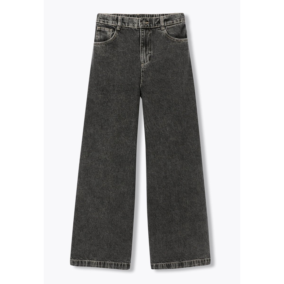 CESAR jean large taille haute noir, PROMOD