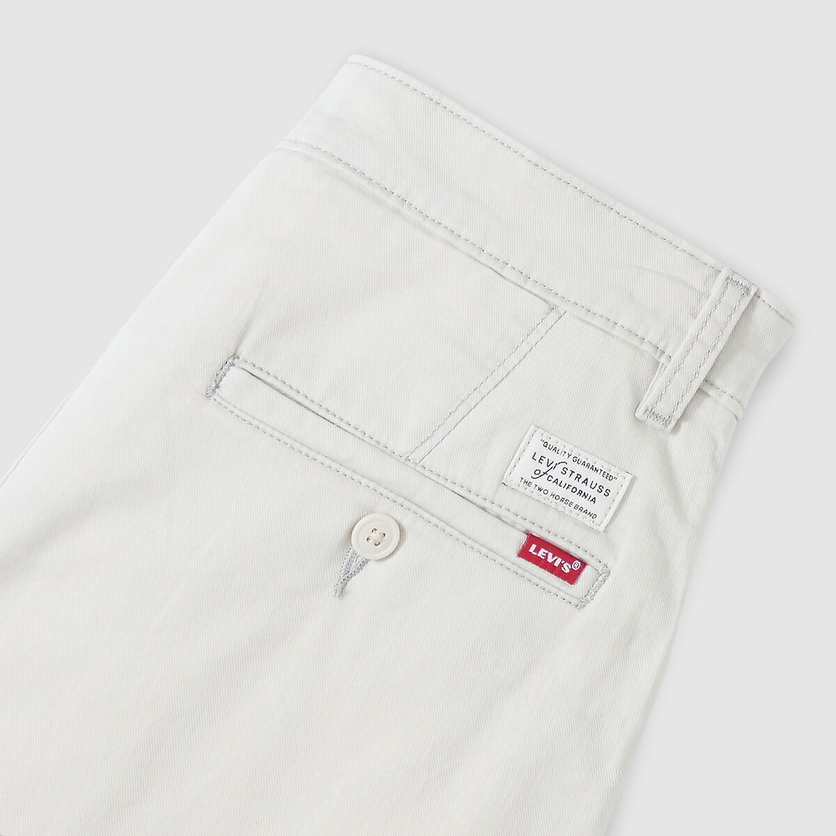 Pantaloni XX chino STD II in cotone e lino crema, LEVI'S