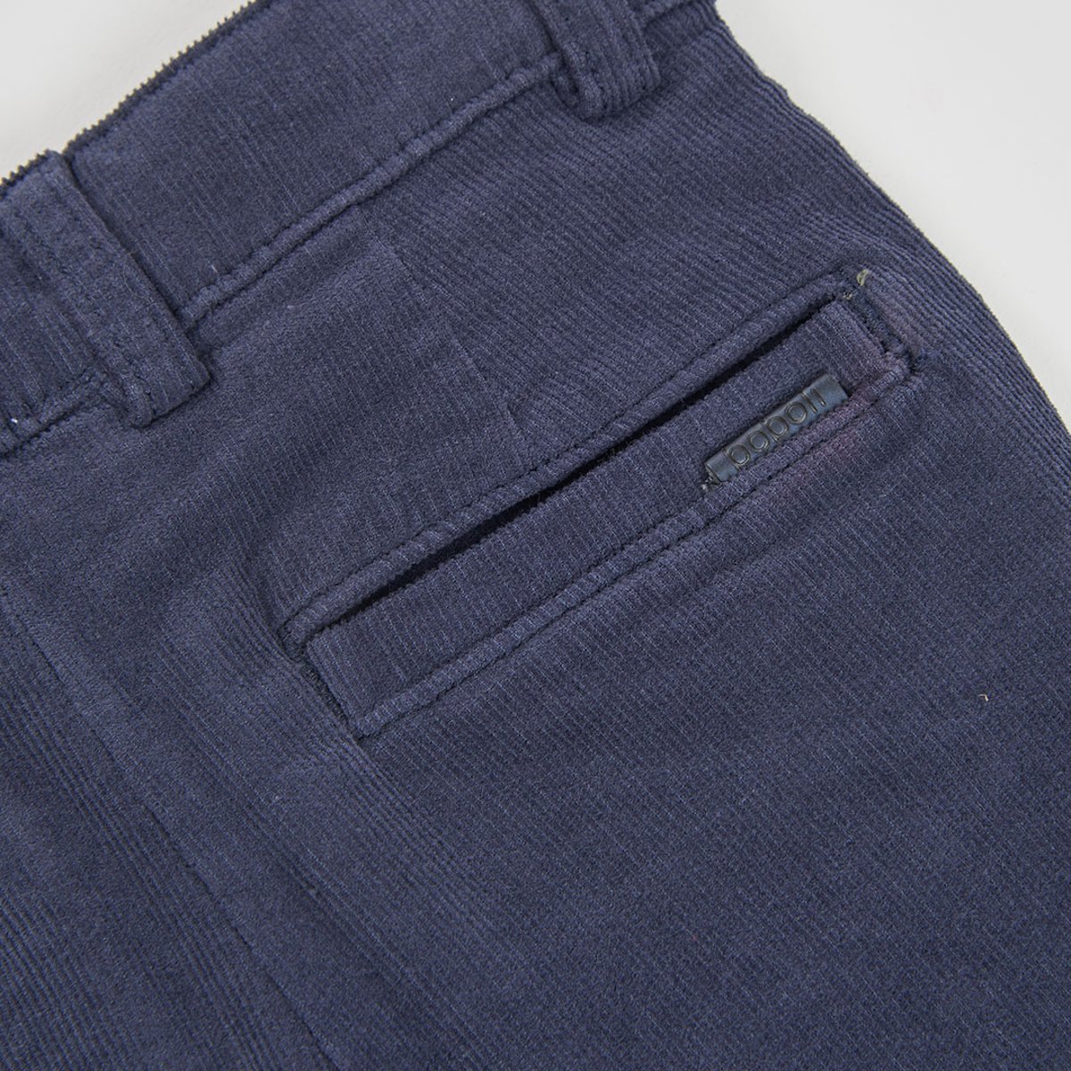 Pantalon garçon velours côtelé fin bleu, BOBOLI