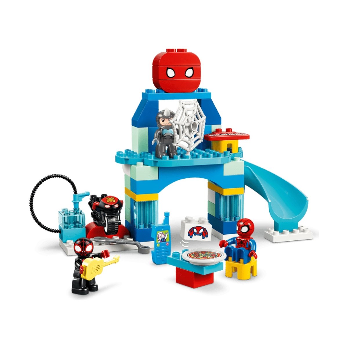 Le quartier général de l'équipe Spidey multicolore, LEGO