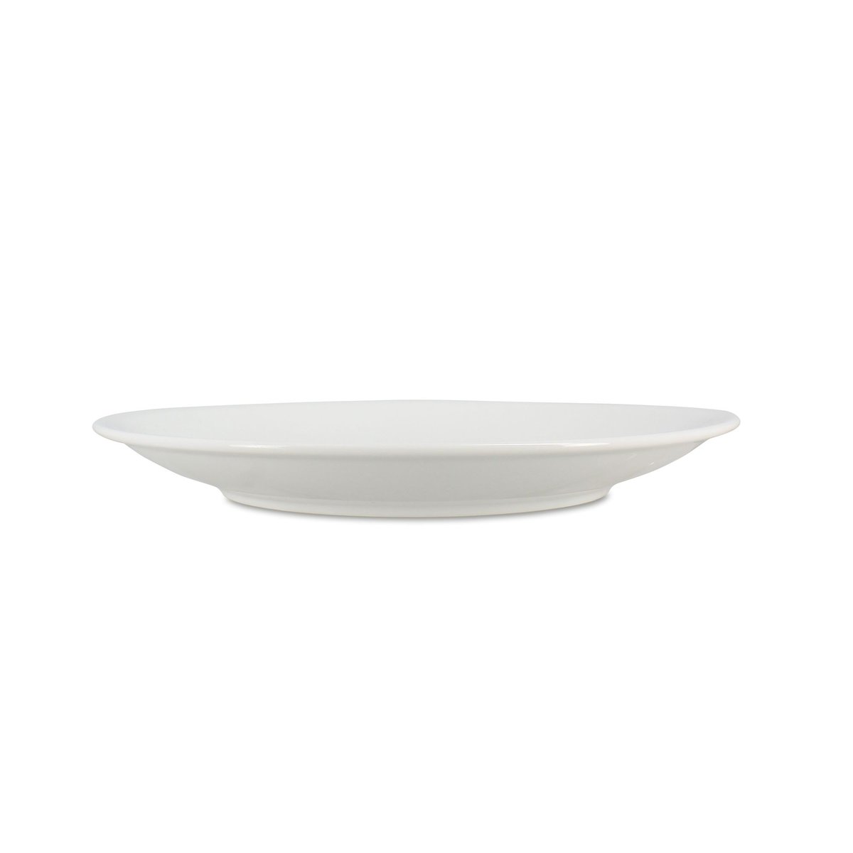 Lot de 6 assiettes à desserts 18cm en porcelaine blanc, OGO LIVING