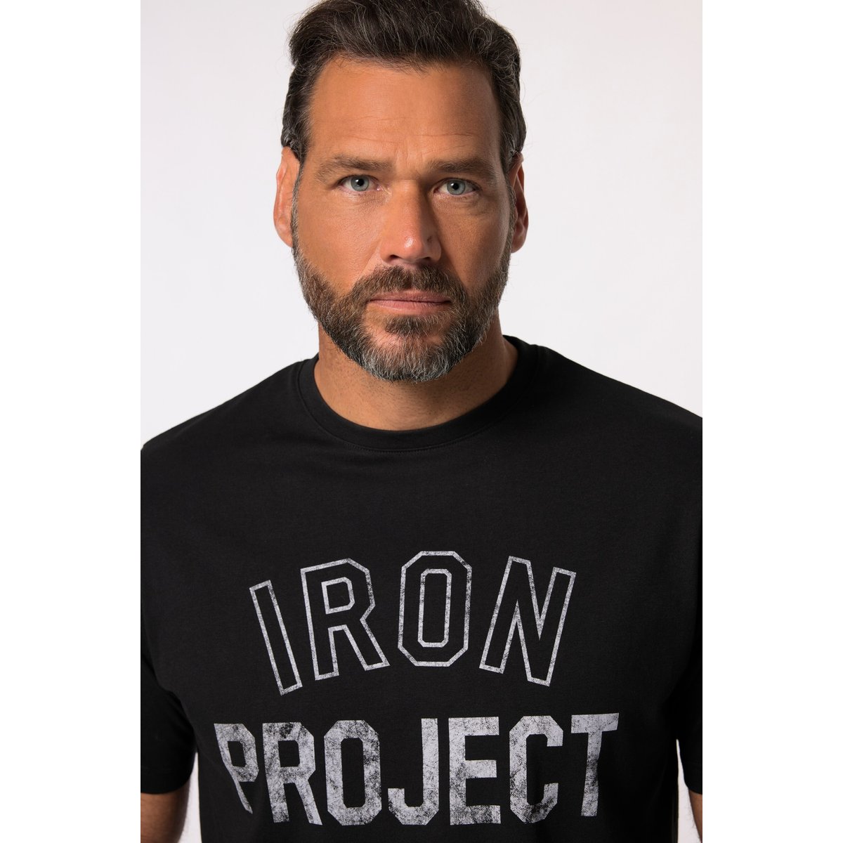 T-shirt Iron Anvil, collection Fitness noir, JP1880