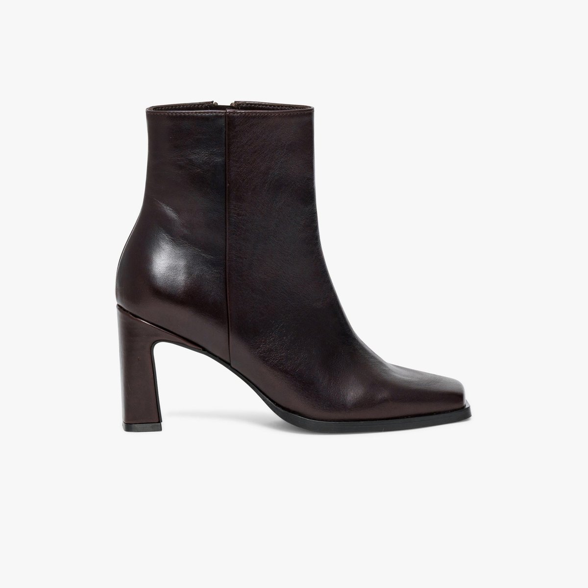 Boots À Talon en cuir ELINA marron marron fonce, BOCAGE
