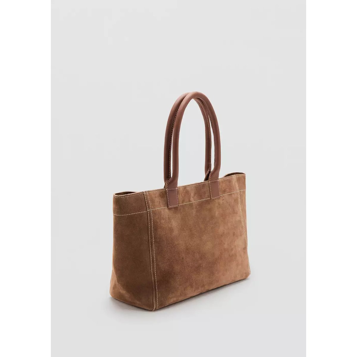 Sac 100 % cuir suédé sable, MANGO TEEN
