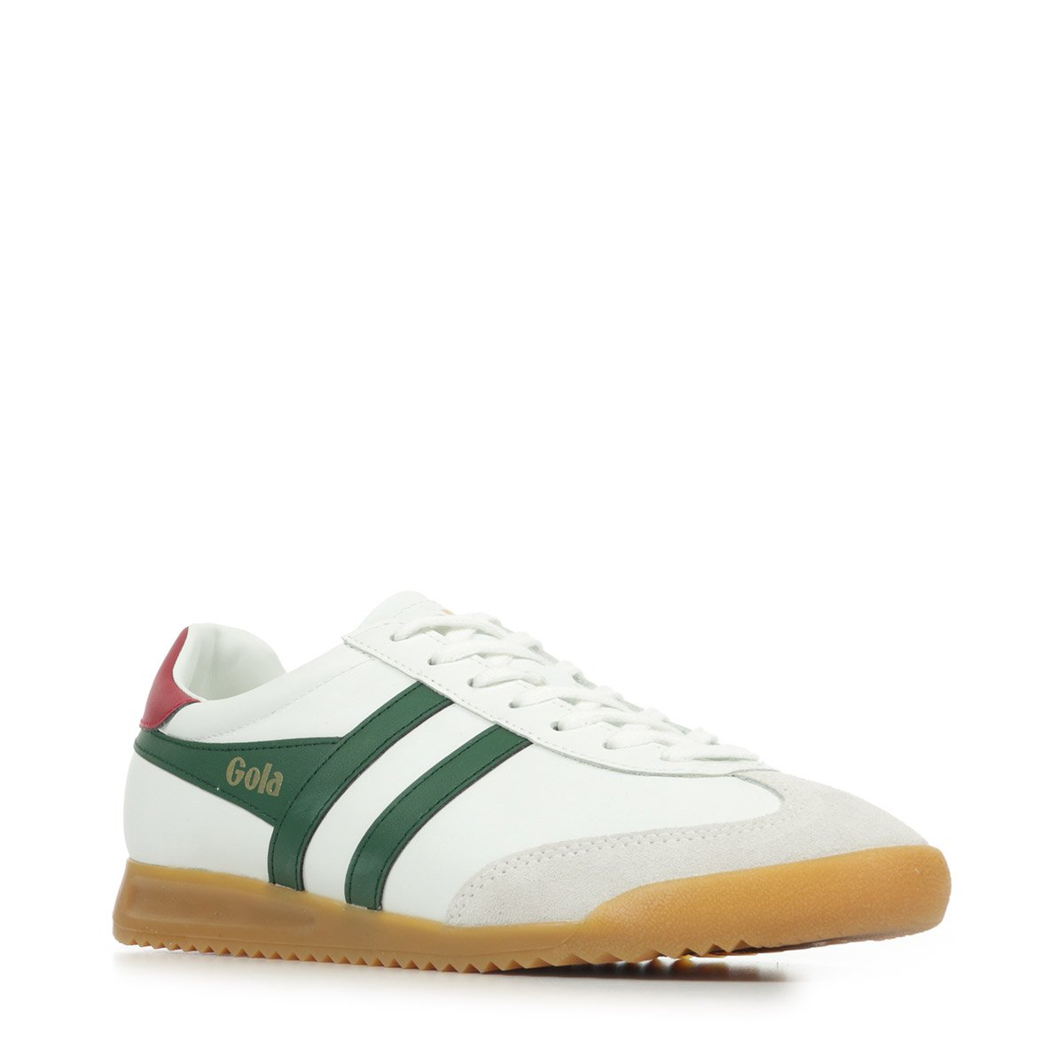 Baskets Torpedo white evergreen deep red, GOLA